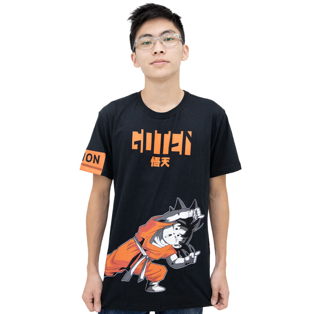 Camiseta Masculina Dragon Ball Majin Boo - Preto