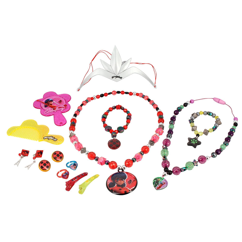 Kit de Acessórios Miraculous Ladybug 9 Peças Multikids – BR1763