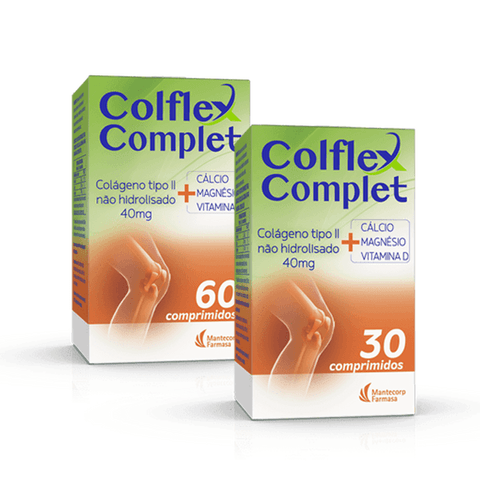 Colágeno Colflex Curcuma Tipo II Não Hidrolisado 30 Comprimidos