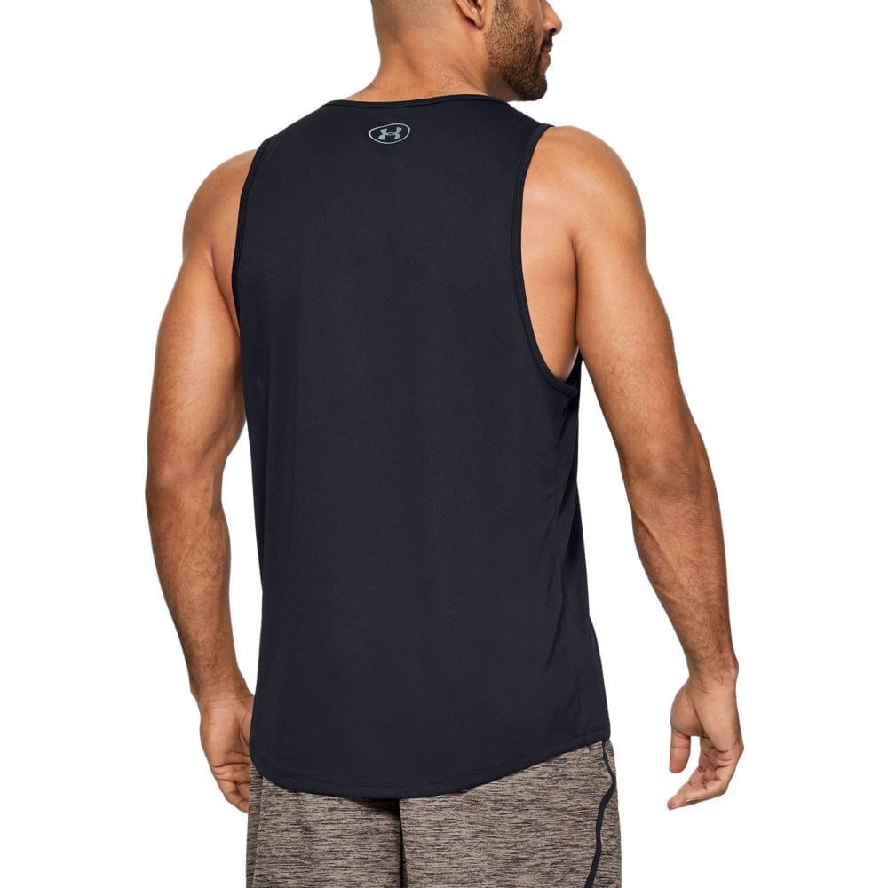 Regata de Basquete Masculina Under Armour Baseline Cotton Tank em